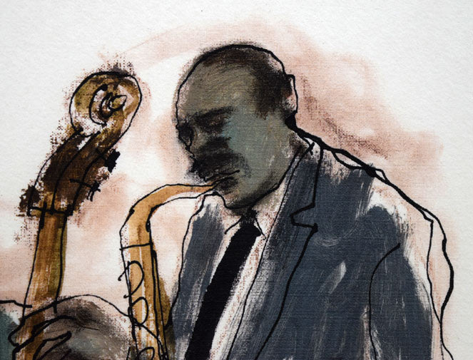 津田耕「Swing」ジグレー版画 拡大画像6