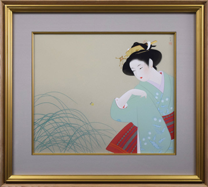 上村松園「新蛍」シルクスクリーン版画