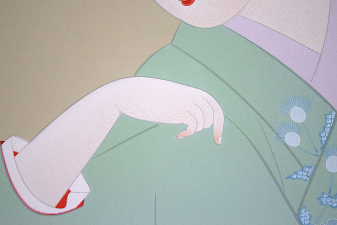 上村松園「新蛍」シルクスクリーン版画 拡大画像2