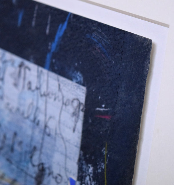 上野憲男「IN FLOOD 15」水彩画にコラージュ 拡大画像3