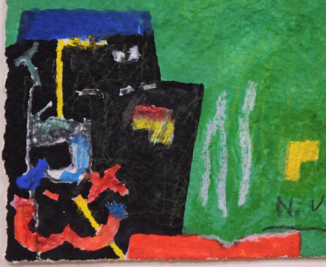 上野憲男「パラダイスの雨2009」水彩画 拡大画像2