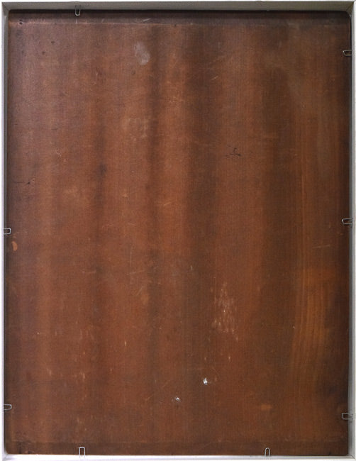 上野山清貢「花」油絵・F6号 作品裏側画像