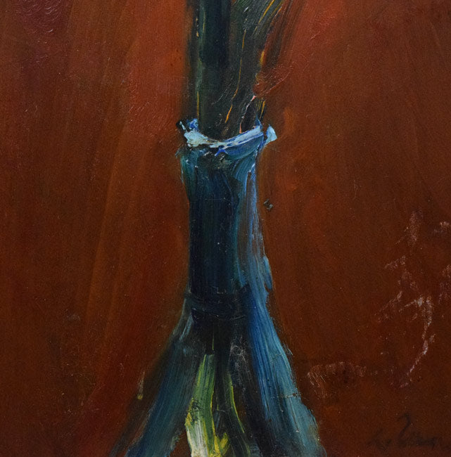 上野山清貢「花」油絵・F4号 拡大画像2