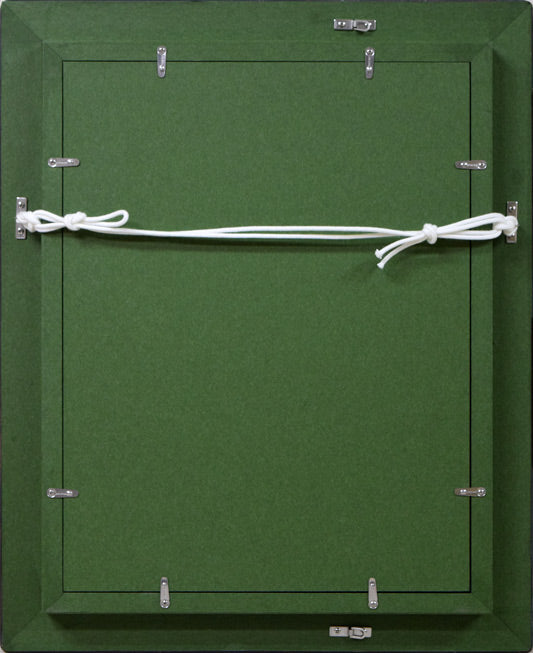 上野山清貢「花」油絵・F4号 額縁裏側画像