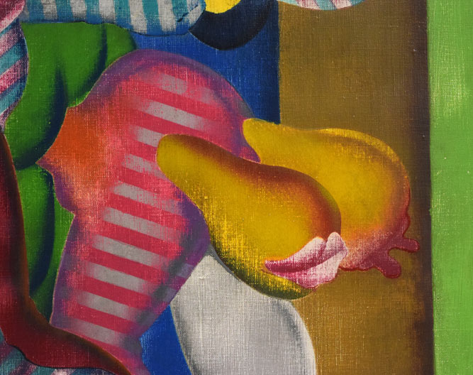 宇都宮功「折り畳まれた人間たちシリーズNo,45」油絵・仏F50号 拡大画像8