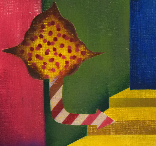 宇都宮功「折り畳まれた人間たちシリーズNo,45」油絵・仏F50号 拡大画像9