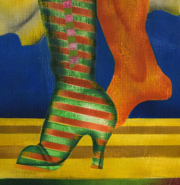 宇都宮功「折り畳まれた人間たちシリーズNo,45」油絵・仏F50号 拡大画像10