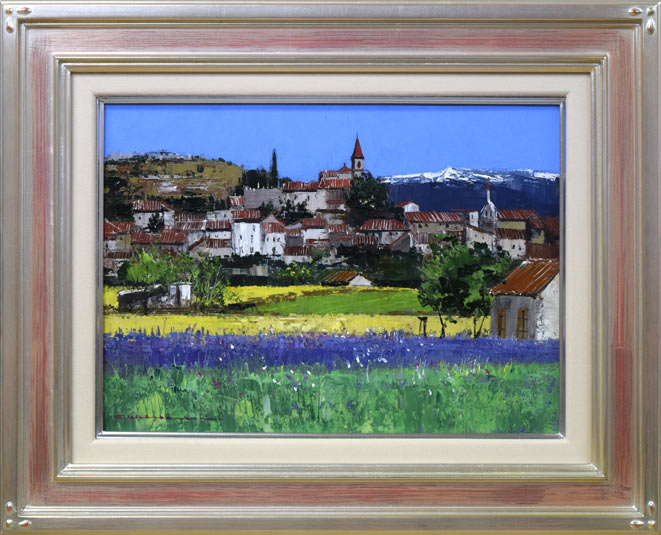 若林成佳(茂佳)「プロバンス(南フランス)」油絵・F4号