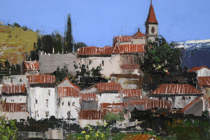 若林成佳(茂佳)「プロバンス(南フランス)」油絵・F4号 拡大画像1