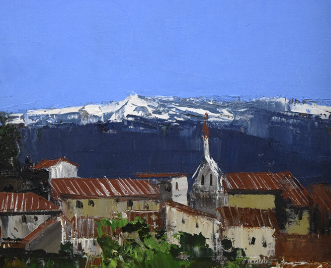 若林成佳(茂佳)「プロバンス(南フランス)」油絵・F4号 拡大画像2