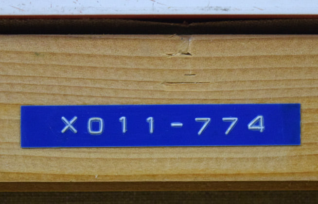 若林成佳(茂佳)「プロバンス(南フランス)」油絵・F4号 裏側拡大画像1(「一枚の繪」管理番号シール)