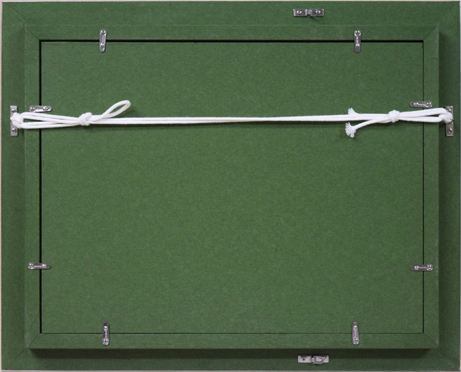 若林成佳(茂佳)「プロバンス(南フランス)」油絵・F4号 額縁裏側画像