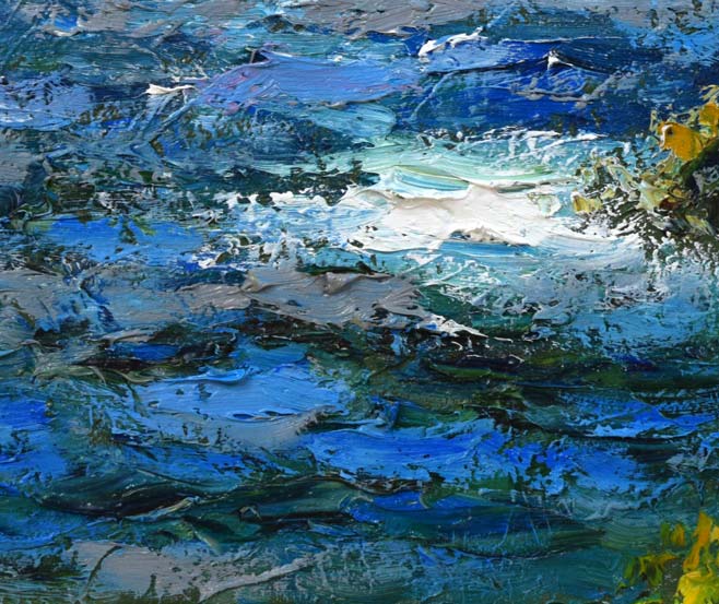 渡部ひでき「ノサップ岬(根室市)」油絵・F6号 拡大画像3