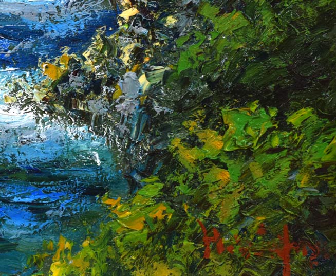 渡部ひでき「ノサップ岬(根室市)」油絵・F6号 拡大画像4