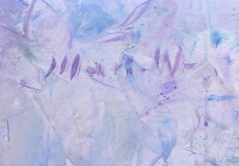 渡邊眞利(渡辺)「花と少女」油絵・F8号 サイン拡大画像