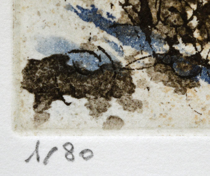 渡会 純价「踊り子」銅版画 限定番号部分No,1の貴重な作品!!(ed,1/80)