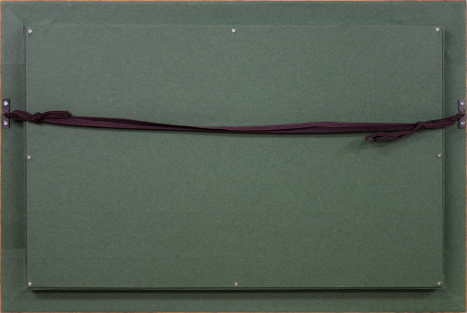 八木保次「作品」油絵・M6号 額縁裏側画像