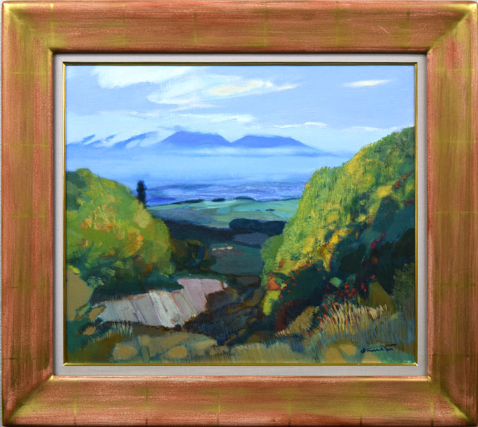 山羽斌士「富良野秋色」油絵・F10号