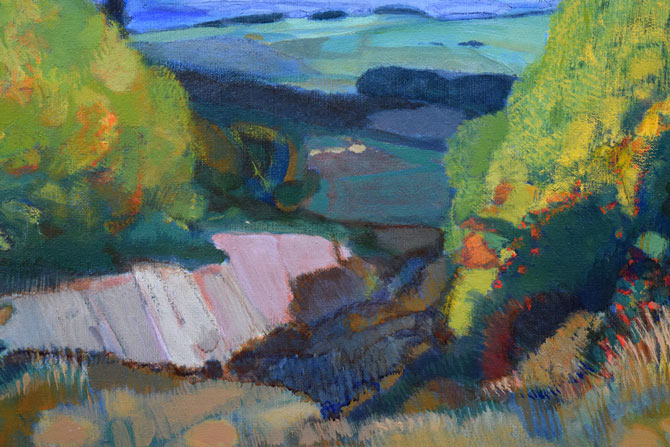 山羽斌士「富良野秋色」油絵・F10号 拡大画像2