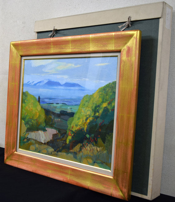 山羽斌士「富良野秋色」油絵・F10号 付属品画像