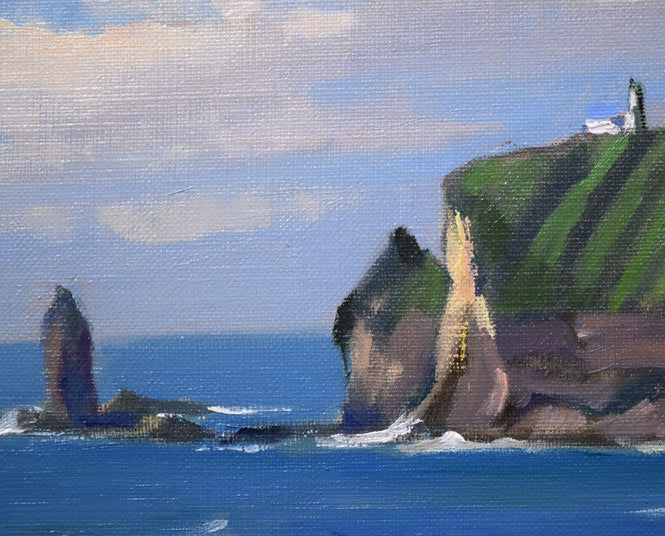 山岸正巳「神威岬の磯(於・積丹町)」油絵・F10号 拡大画像2