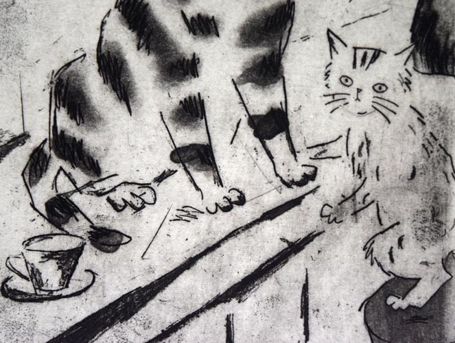 山岡康子「counter-b」銅版画 拡大画像3