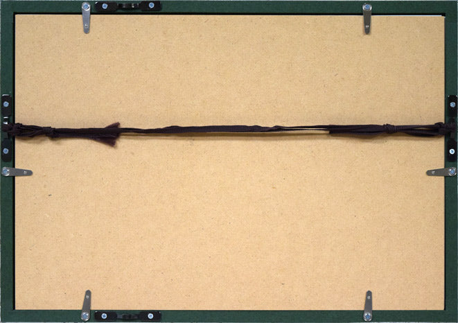 山岡康子「sweet memories」銅版画 額縁裏側画像