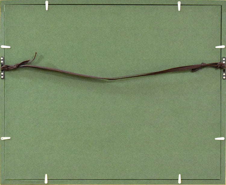 山下敦子「フラちゃん」油絵・F4号 額縁裏側部分