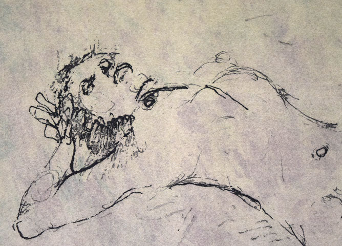 柳原義達「裸婦」銅版画に石版併用 拡大画像1