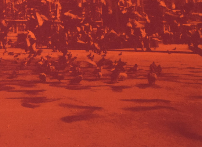 安田侃「意心帰:ミラノ鳩が舞う」シルクスクリーン版画 拡大画像4