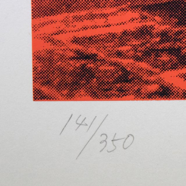 安田侃「天聖・天モク:フィレンツェ街路(1)」シルクスクリーン版画 限定番号(ed,141/350)拡大画像