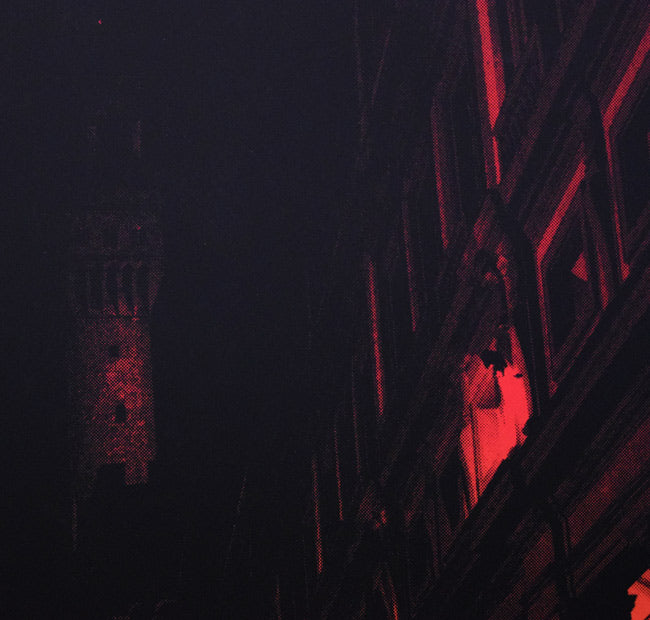 安田侃「天聖・天モク:フィレンツェ街路(1)」シルクスクリーン版画 拡大画像2