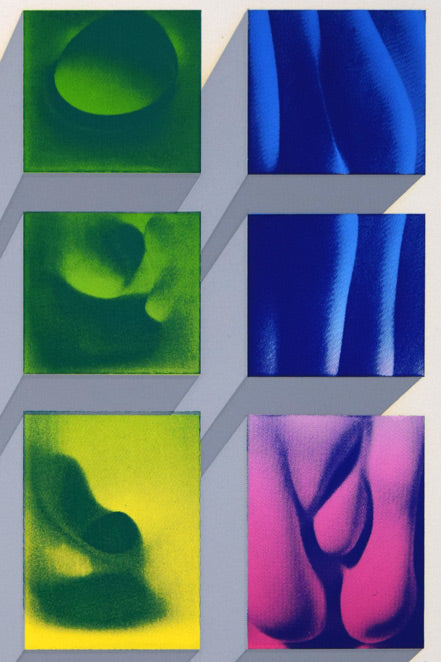 安田侃「女」シルクスクリーン版画 拡大部分1