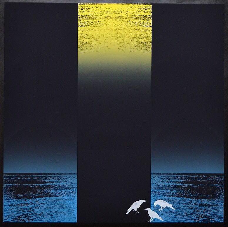 矢崎　勝美「シリーズ『海』」シルクスクリーン版画・1980年作　拡大部分