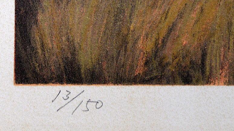 横山 操「ふるさと(没後20年)」リトグラフ 限定番号部分(ed,13/150部)