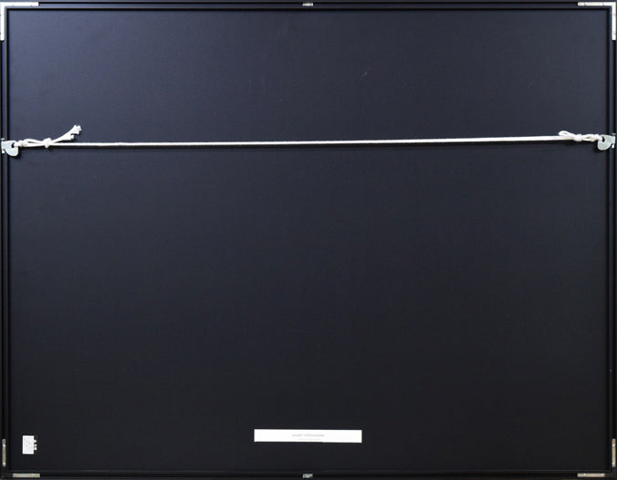 艾沢詳子「タイトル不明」コラグラフ 額縁裏側画像