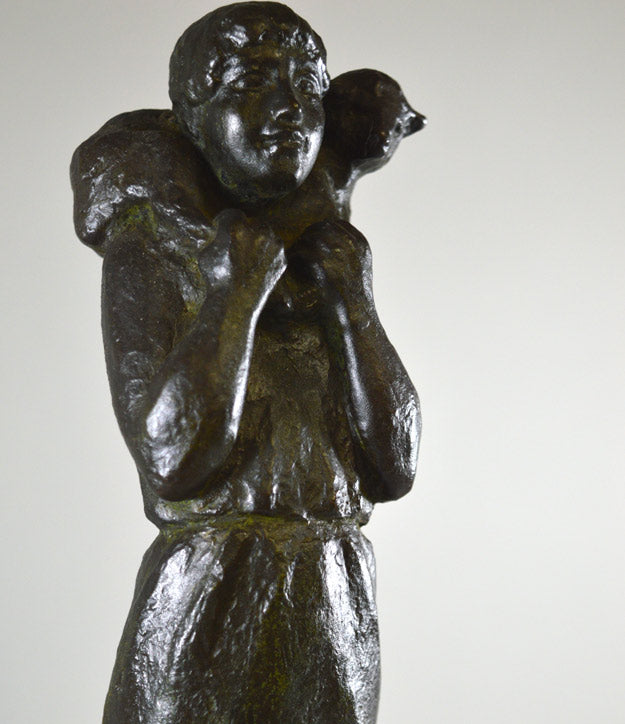 米坂ヒデノリ「大地」ブロンズ・共箱1