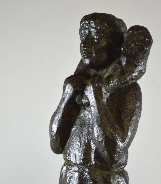 米坂ヒデノリ「大地」ブロンズ・共箱2