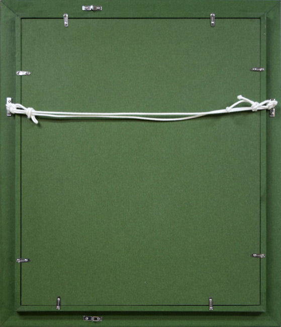 吉野純「ヴェニス(イタリア)」油絵・F6号 額縁裏側画像