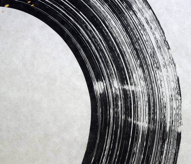 吉津信一「Tierce」版画に手彩色・箔押し 拡大画像3