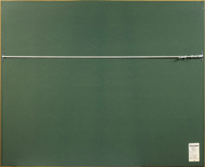 吉津信一「Tone」版画・金箔押し 額縁裏側画像