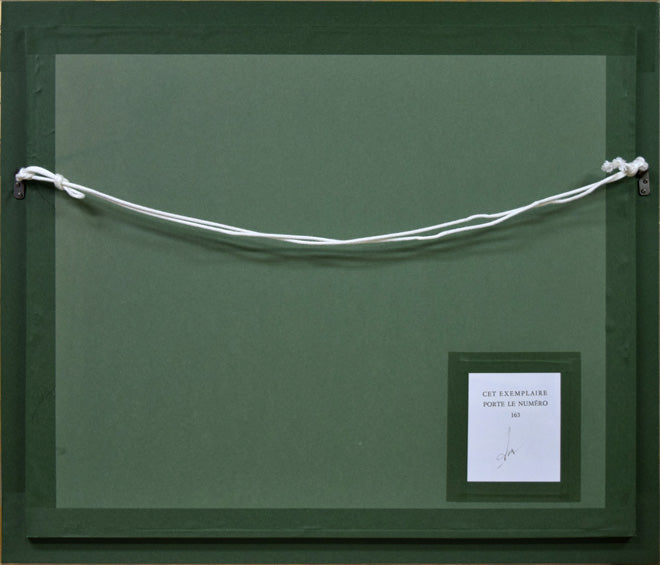 モーリス ユトリロ(Maurice Utrillo)「煙突のある街角(ユトリロⅤ)」リトグラフ 額縁裏側画像