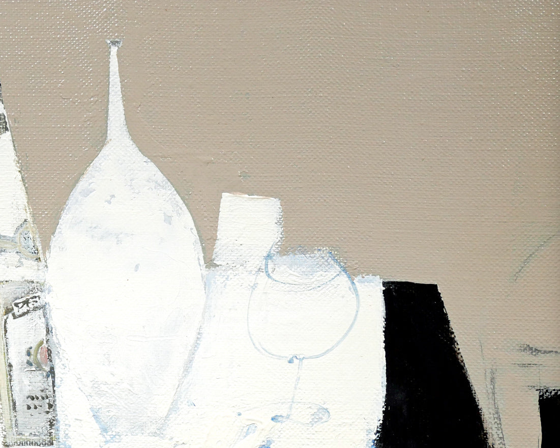 阿部国利「静物」油絵・F4号　拡大画像3