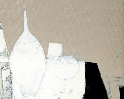 阿部国利「静物」油絵・F4号　拡大画像3