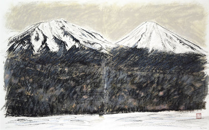 雌阿寒岳と阿寒富士