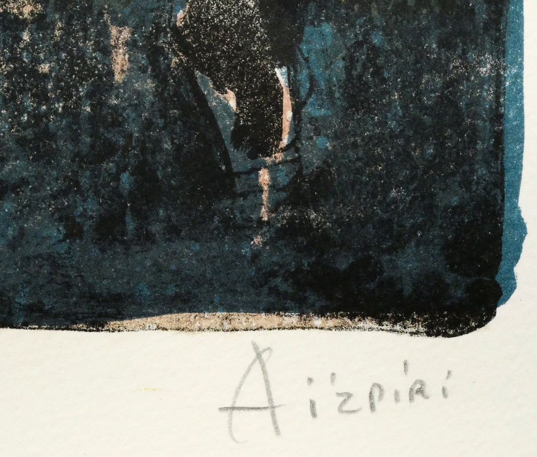 ポール・アイズピリ(Paul　AIZPIRI)「小さな騎士」リトグラフ・12号　本人直筆鉛筆サイン