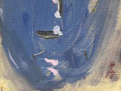 赤星孝「顔」油絵・変形2号　拡大画像3