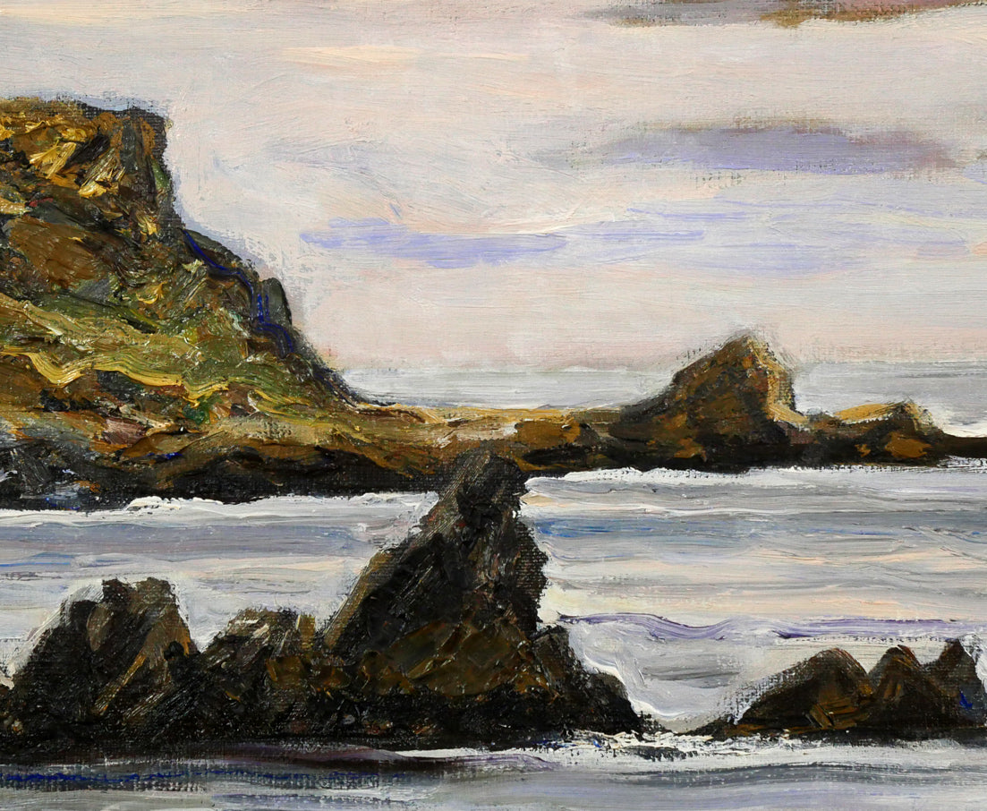 秋元清弘「犬吠埼」油絵・変形15号　拡大画像8