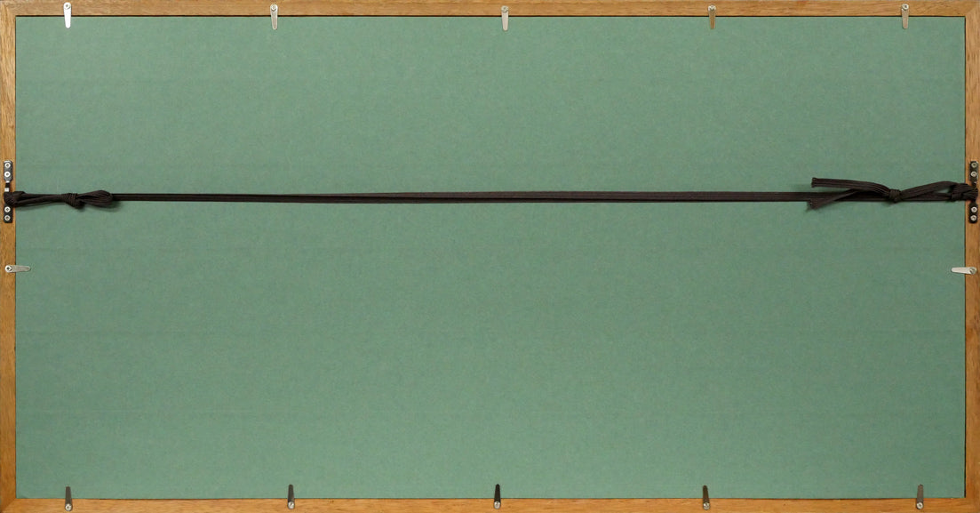 秋元清弘「犬吠埼」油絵・変形15号　額縁裏側画像