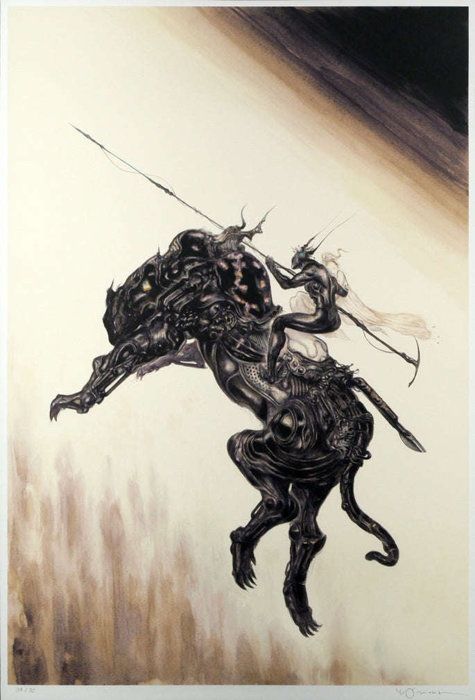 天野喜孝「ギャラクシー」ジクレ版画　作品全体画像